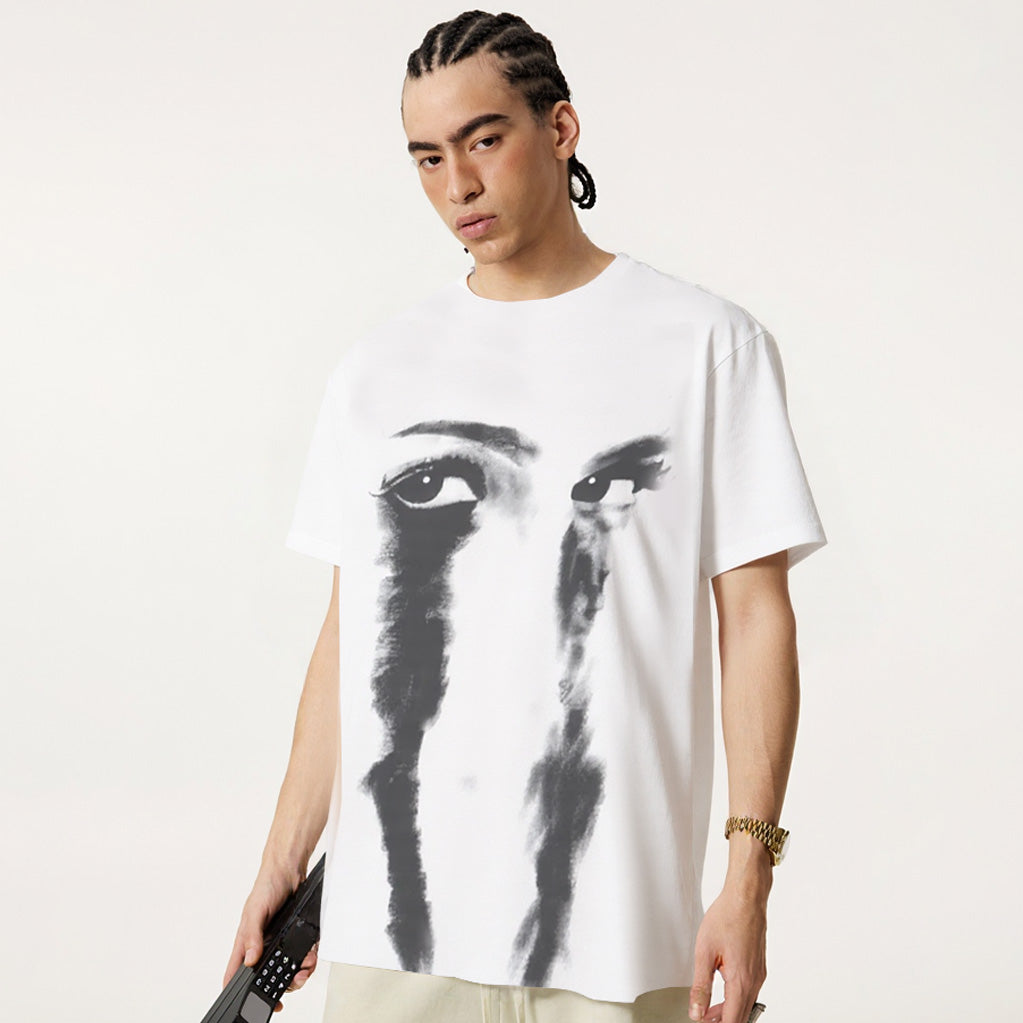 Tears Graphic T-Shirt - Avant-Garde Melancholy Luxury Streetwear Tee | LuxuryUrbanwear - Luxuryurbanwear