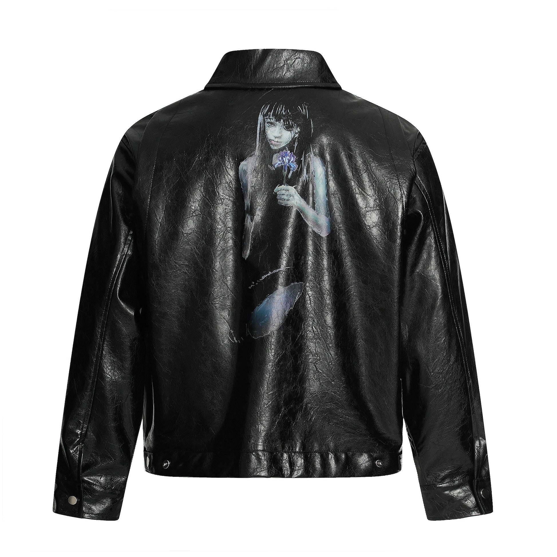 Goth Anime | PU Leather Jacket - Luxuryurbanwear