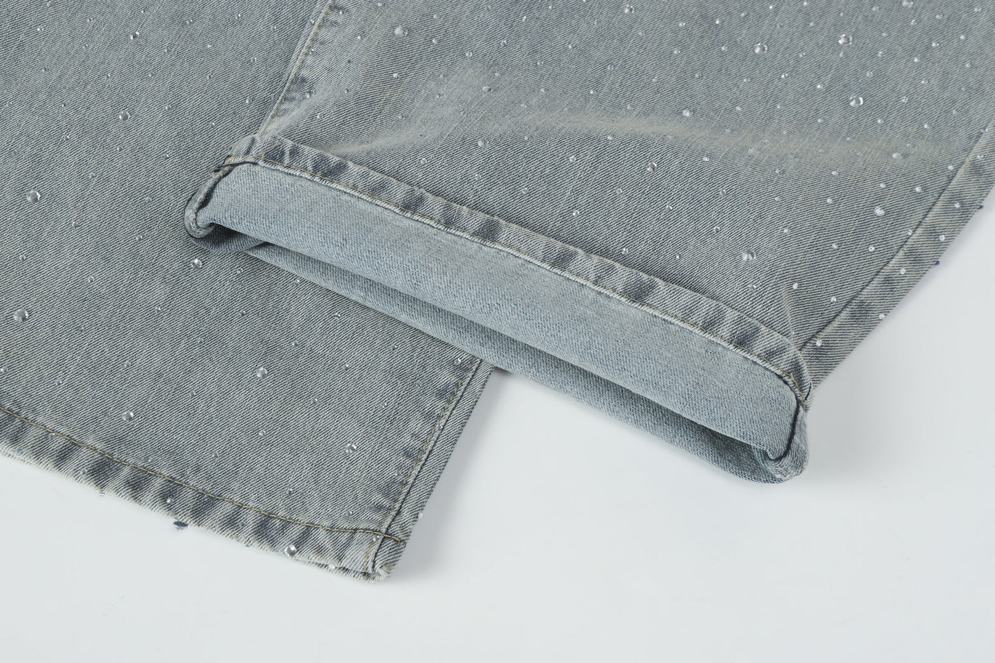 Sparkling Rhinestone | Denim jeans - Luxuryurbanwear