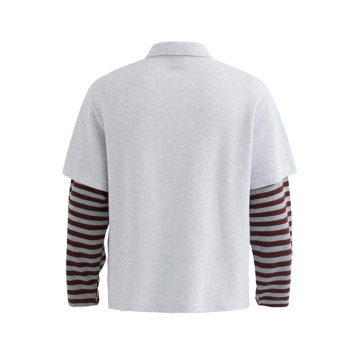 Vintage Striped Layered | Polo Sweatshirt - Luxuryurbanwear