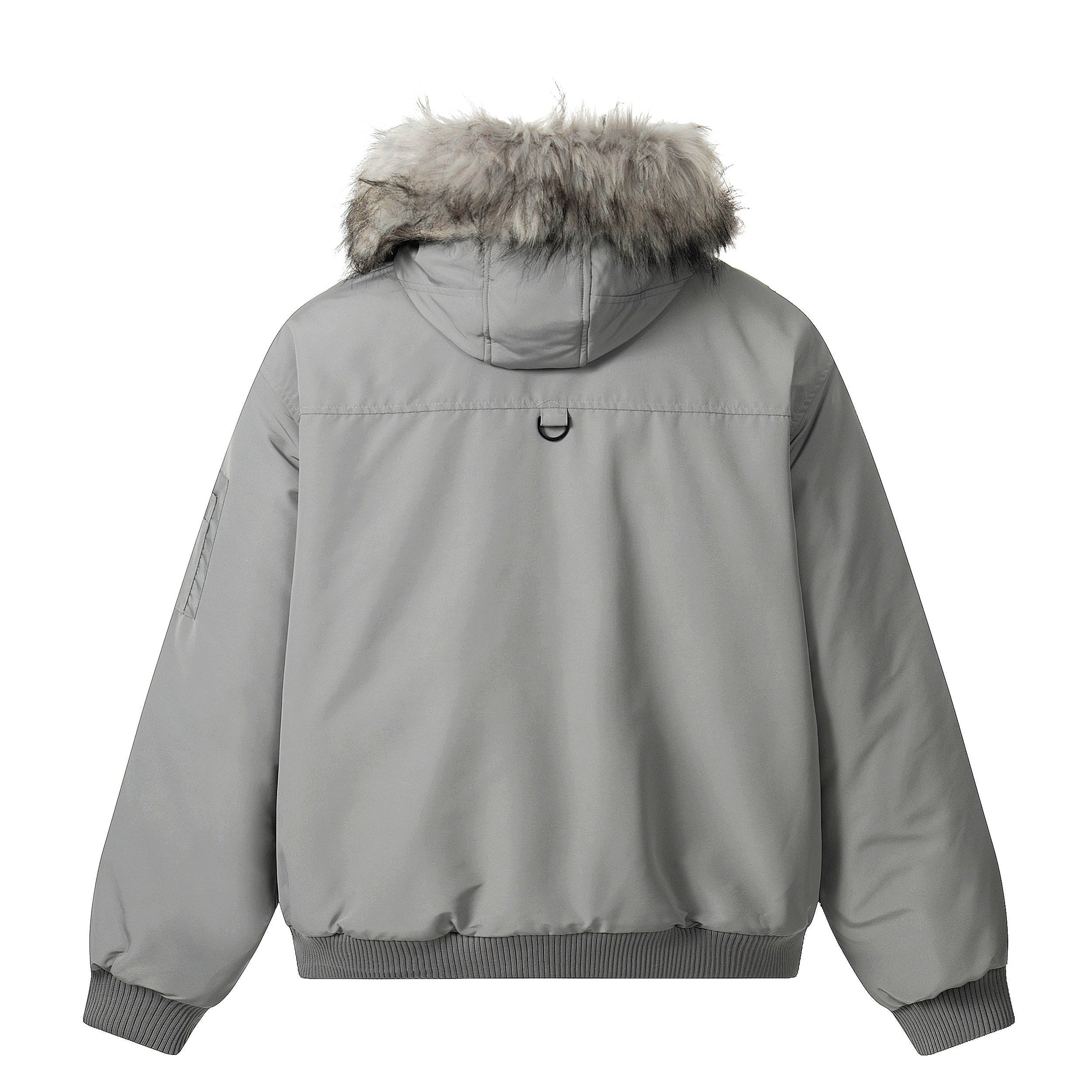 Fur-Trimmed Badge | Hooded Winter Puffer - Luxuryurbanwear