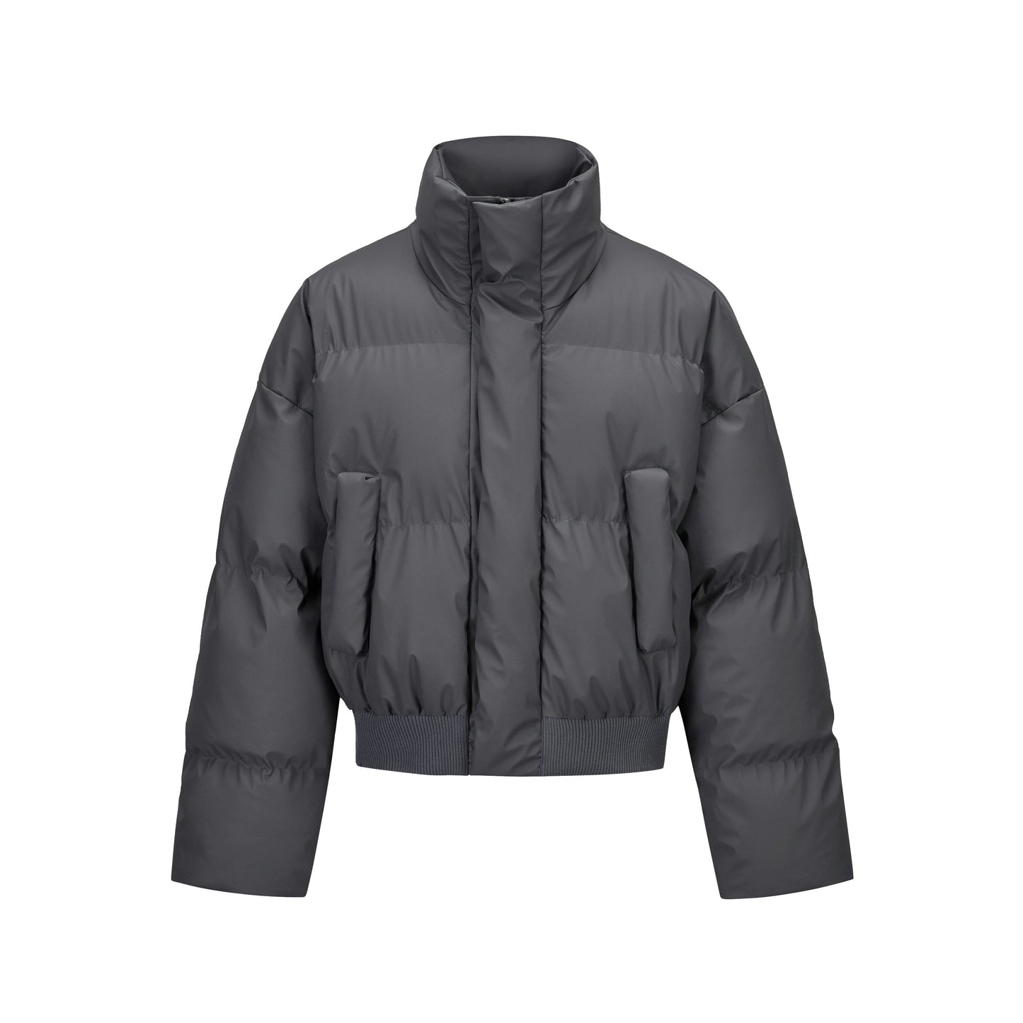 Clean Quilted|Padded Cropped Puffer - Luxuryurbanwear