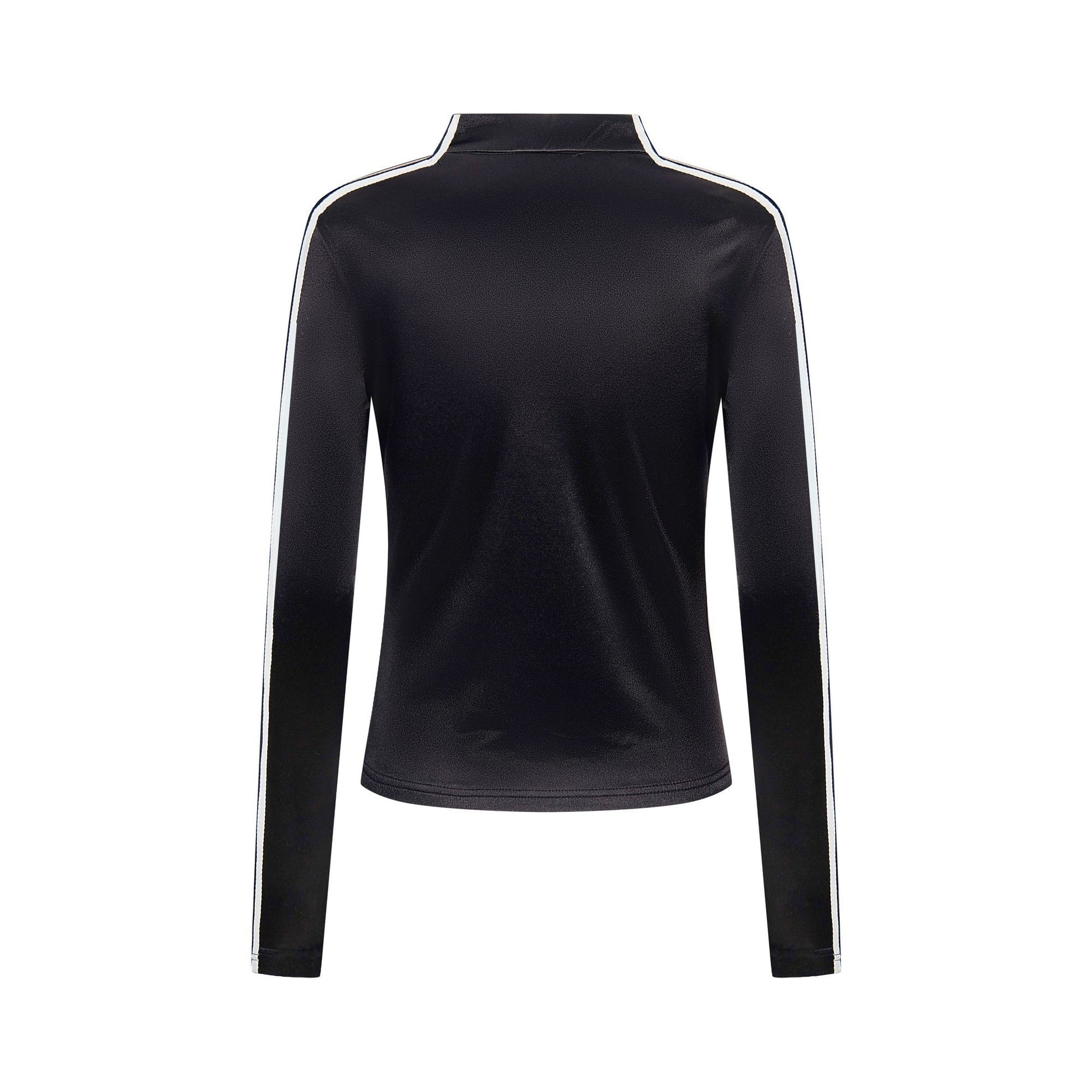 Lace-Up Club | Satin Sports Jersey Top - Luxuryurbanwear