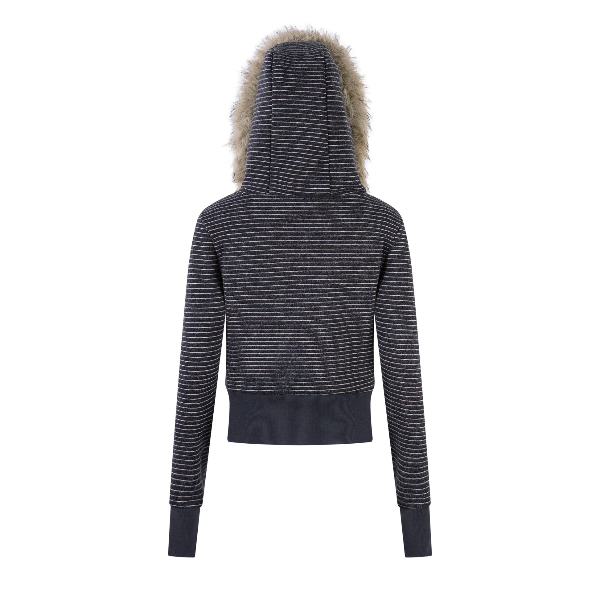 Stone Haze | Washed Denim Jacket with Zip Front - Luxuryurbanwear