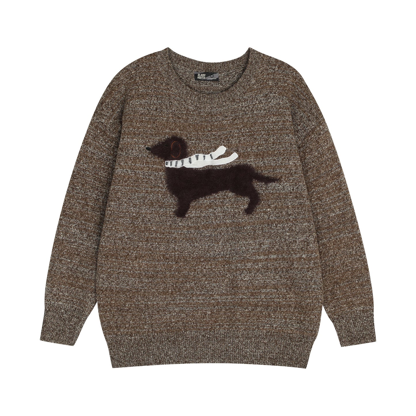 Furry Charm | Knitted Cardigan with Cat Motif - Luxuryurbanwear