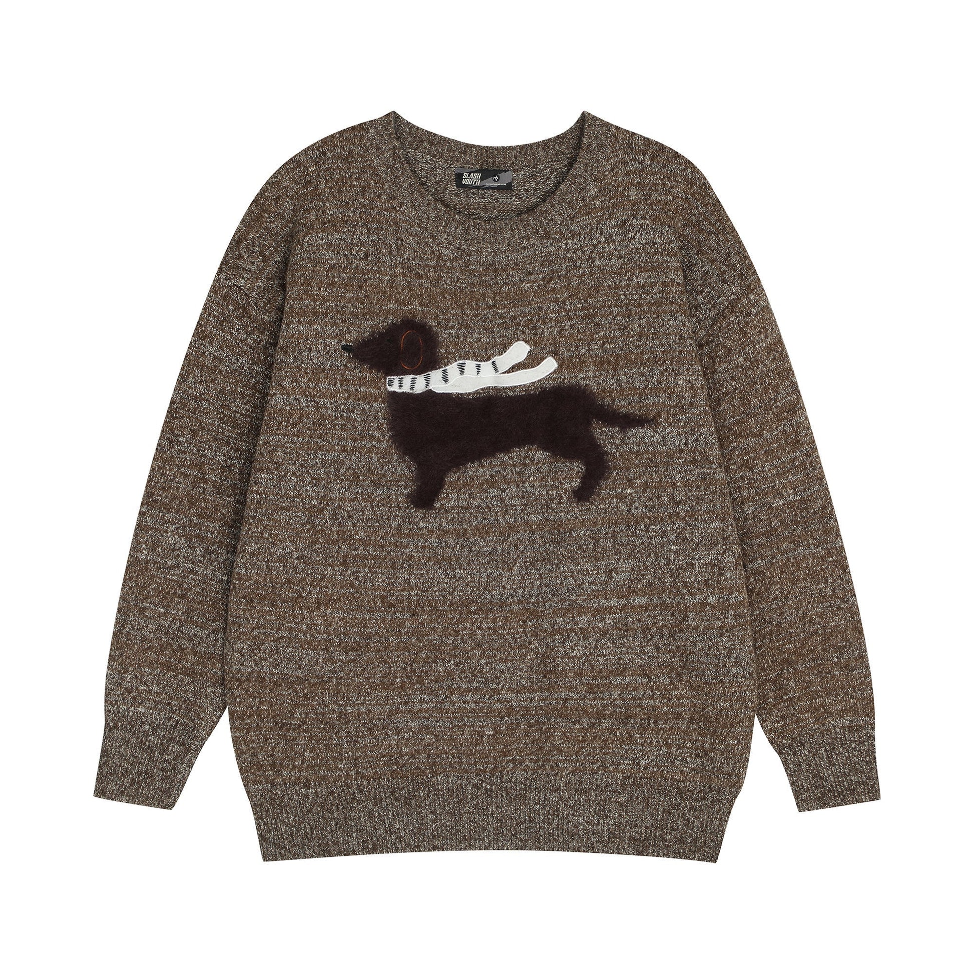 Furry Charm | Knitted Cardigan with Cat Motif - Luxuryurbanwear