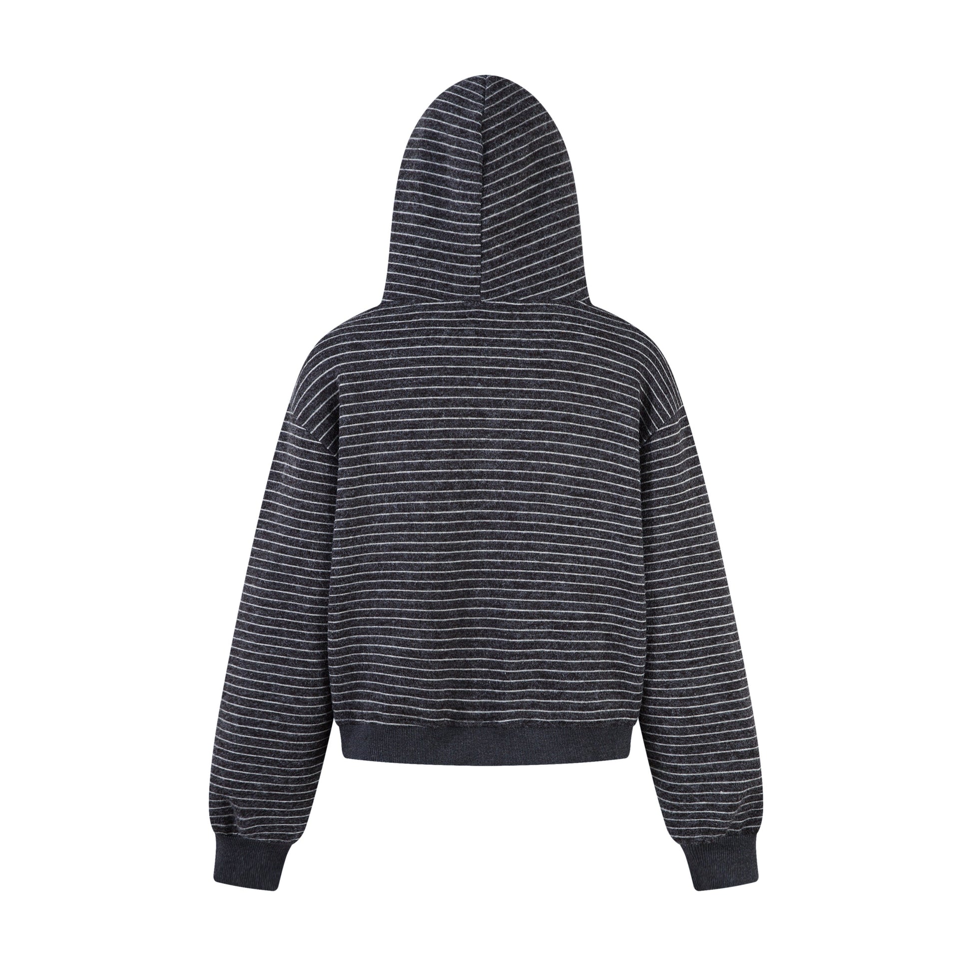 STRIPE CLOUD | Minimalist Knit Zip Hoodie - Luxuryurbanwear