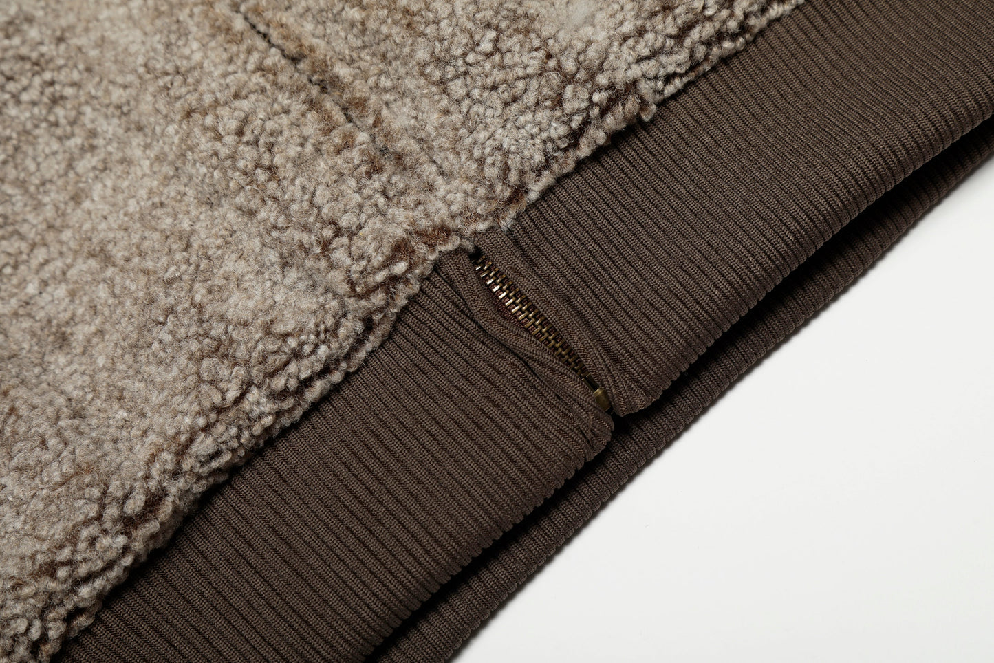 Pine Cocoa | Contrast Hooded Zip Jacket - Luxuryurbanwear