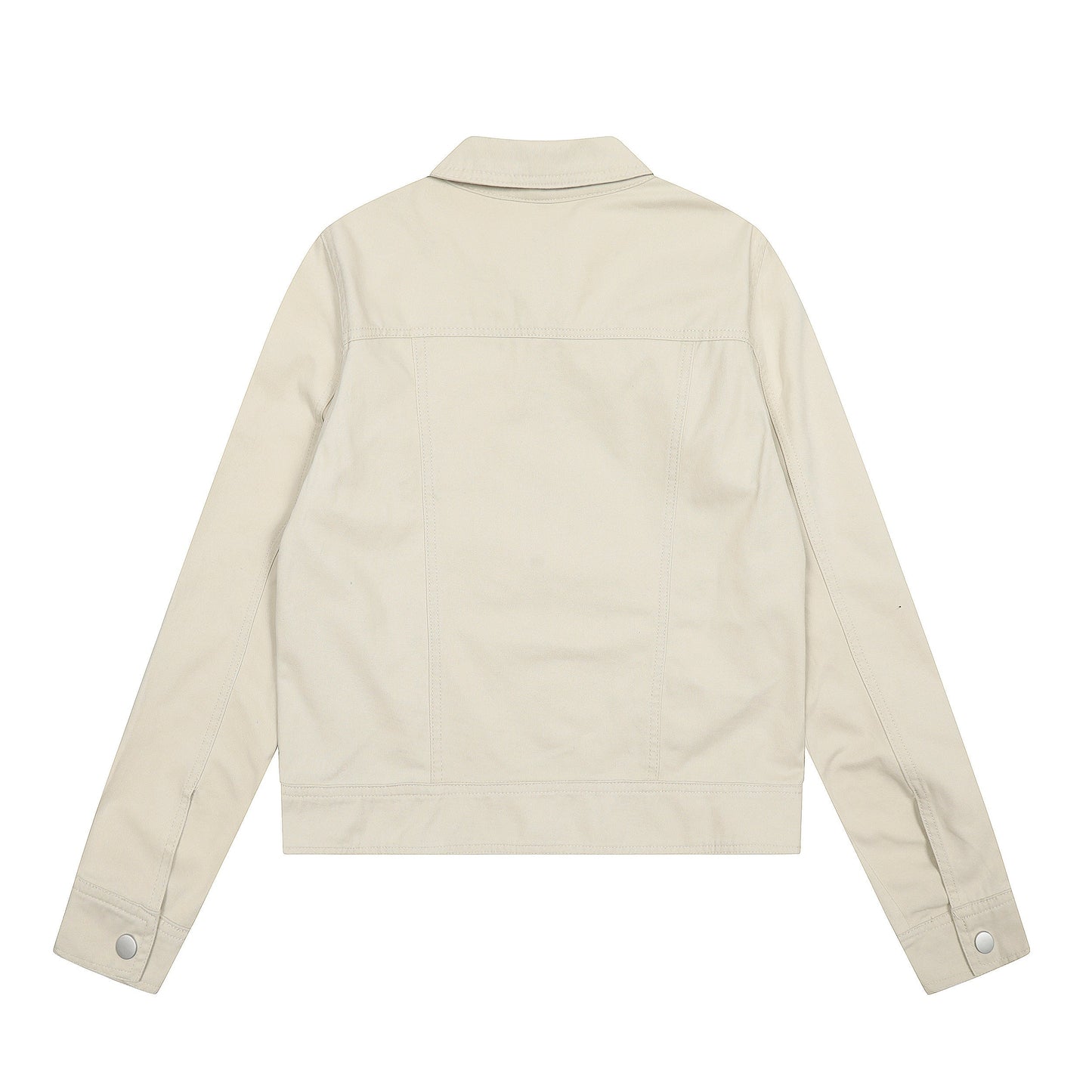 Steel Fade | Minimalist Zip-Up Denim Jacket - Luxuryurbanwear