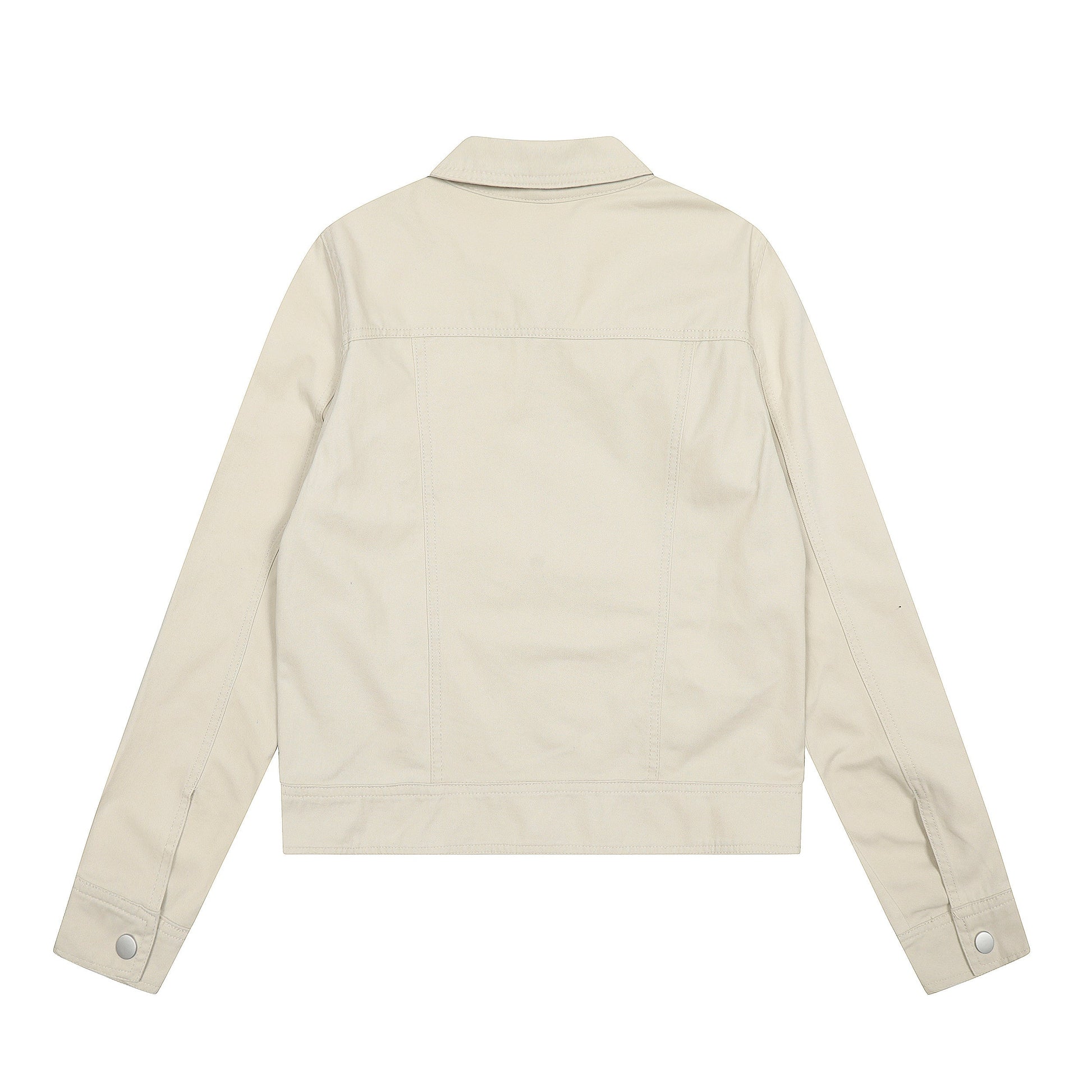 Steel Fade | Minimalist Zip-Up Denim Jacket - Luxuryurbanwear