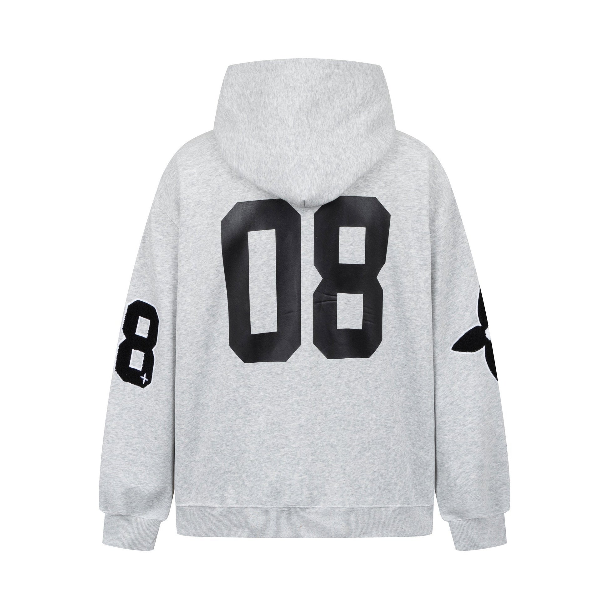 Varsity 08 | Graphic Zip-Up Hoodie - Luxuryurbanwear