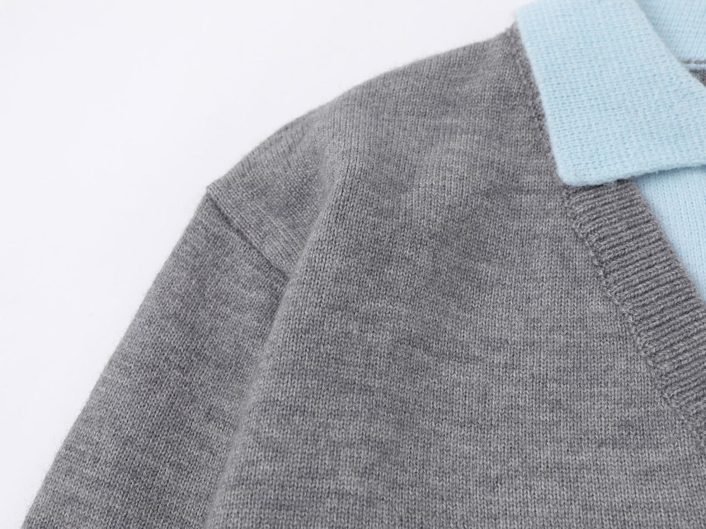 Classic Line | Contrast Collar Knit Polo Sweater - Luxuryurbanwear