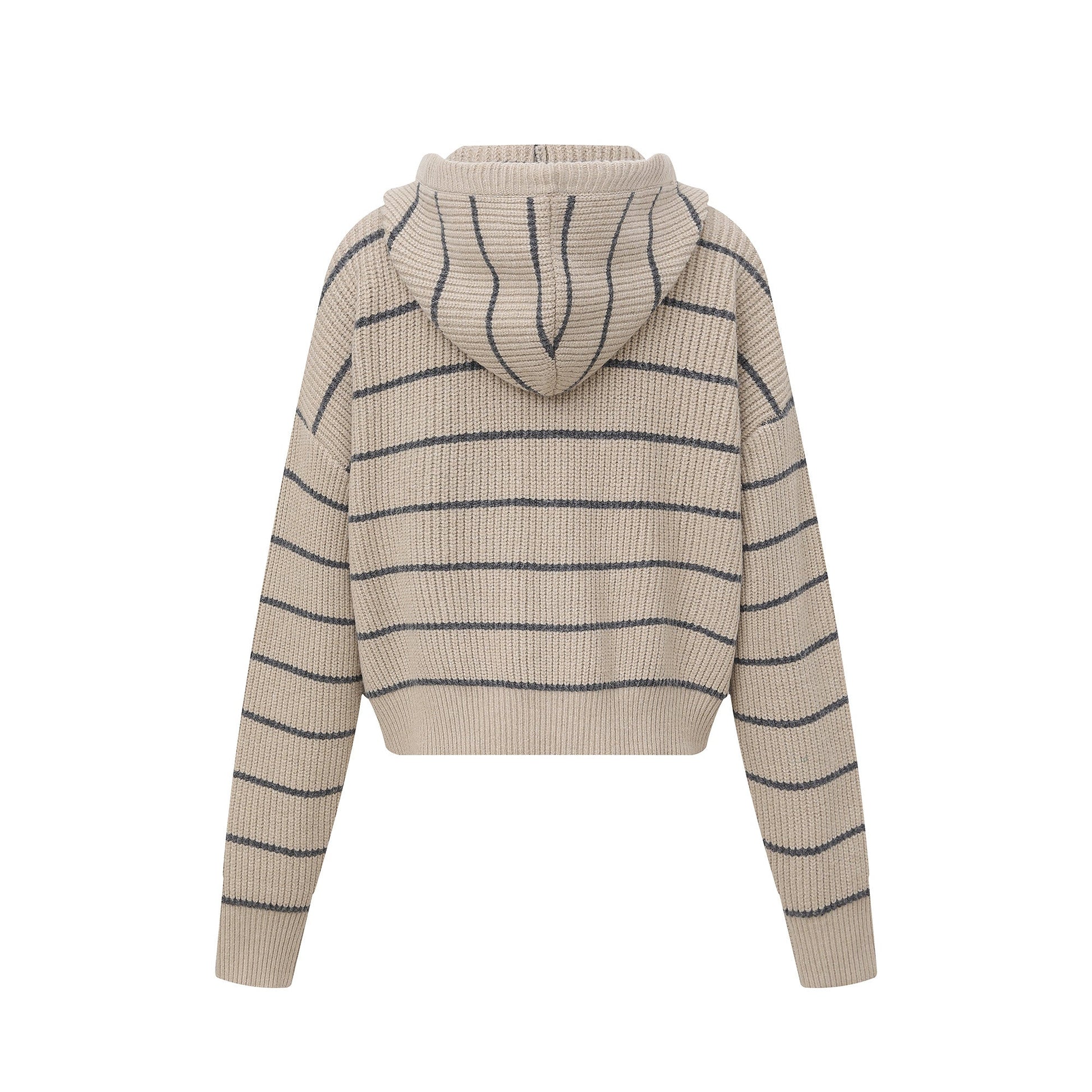 Stripe Hoodie | Button-Up Knit Cardigan - Luxuryurbanwear