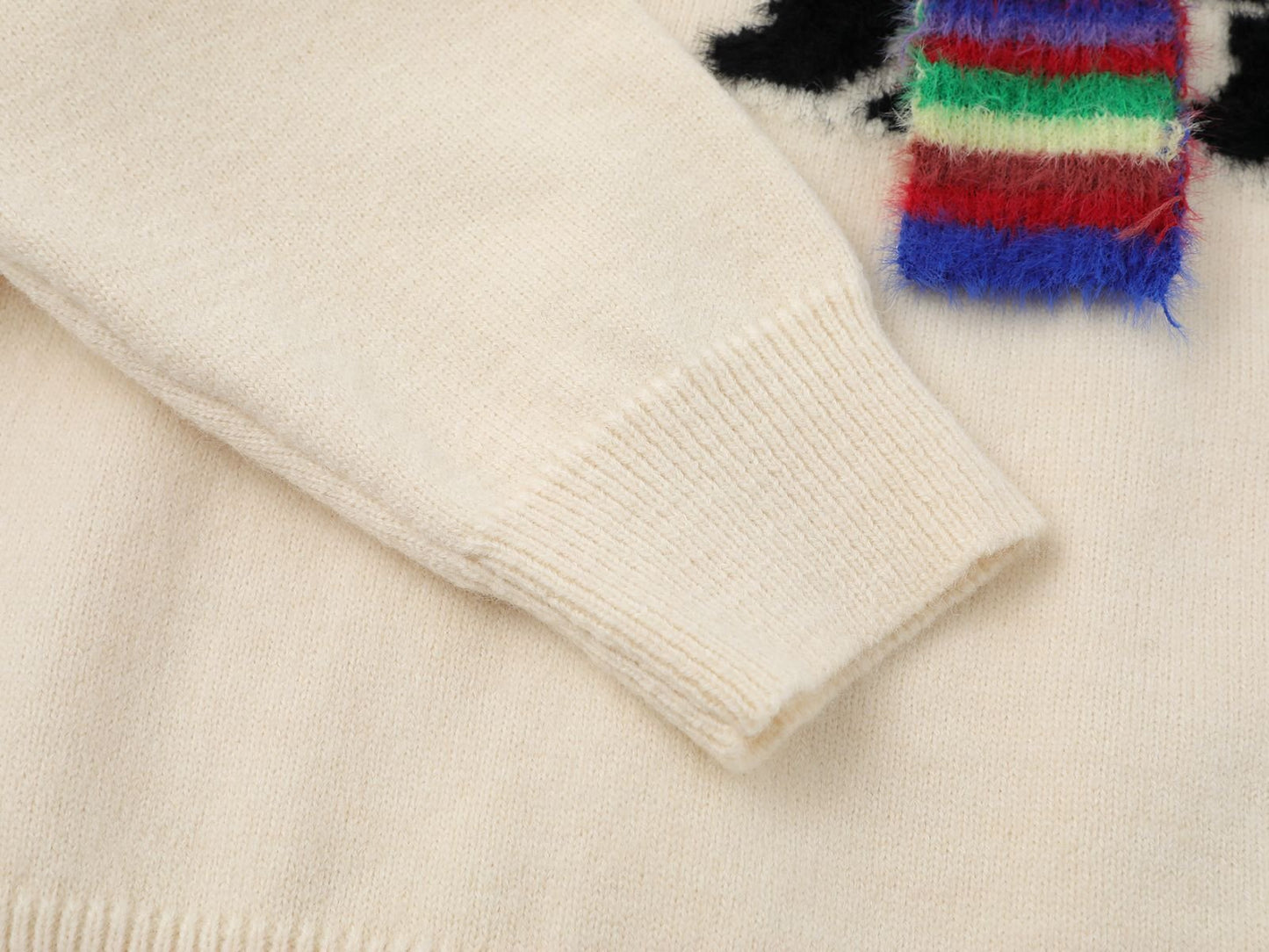 Snow Pup | Embroidered Dog Knit Sweater - Luxuryurbanwear