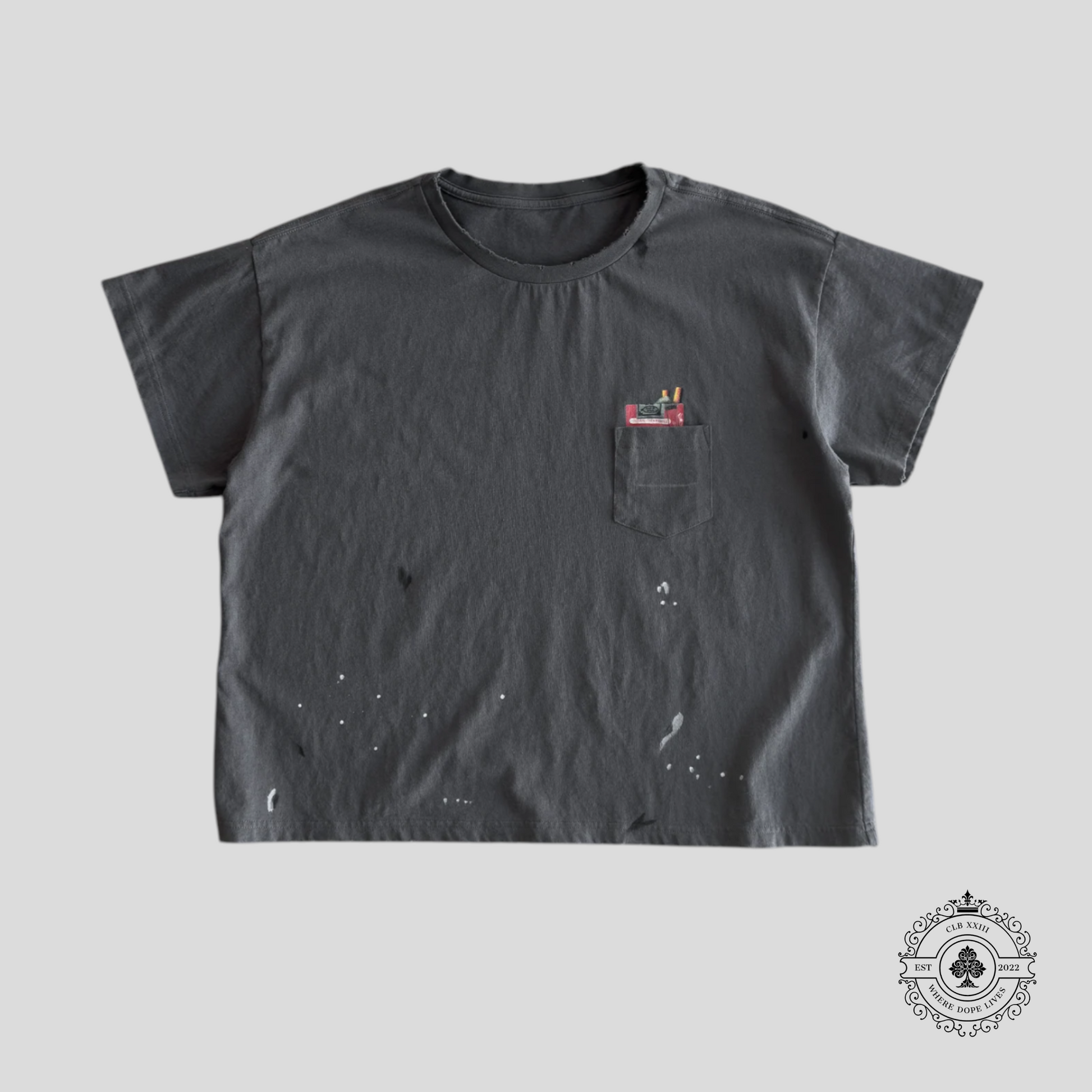 Bravest Studios Smoker Vintage Tee in Grey