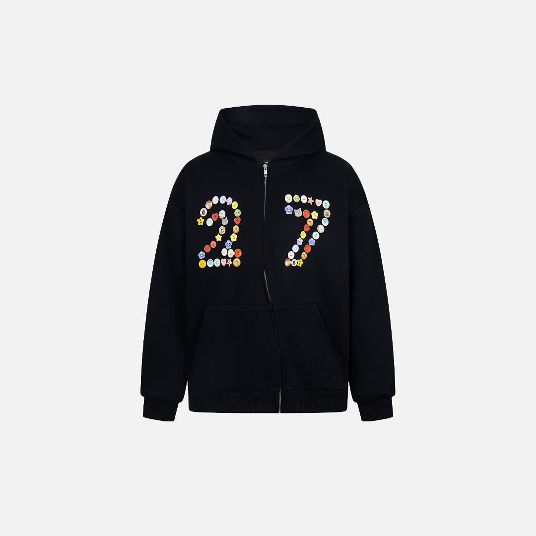 Unique Breathable Zipper Button Hooded Sweatshirt - Luxuryurbanwear