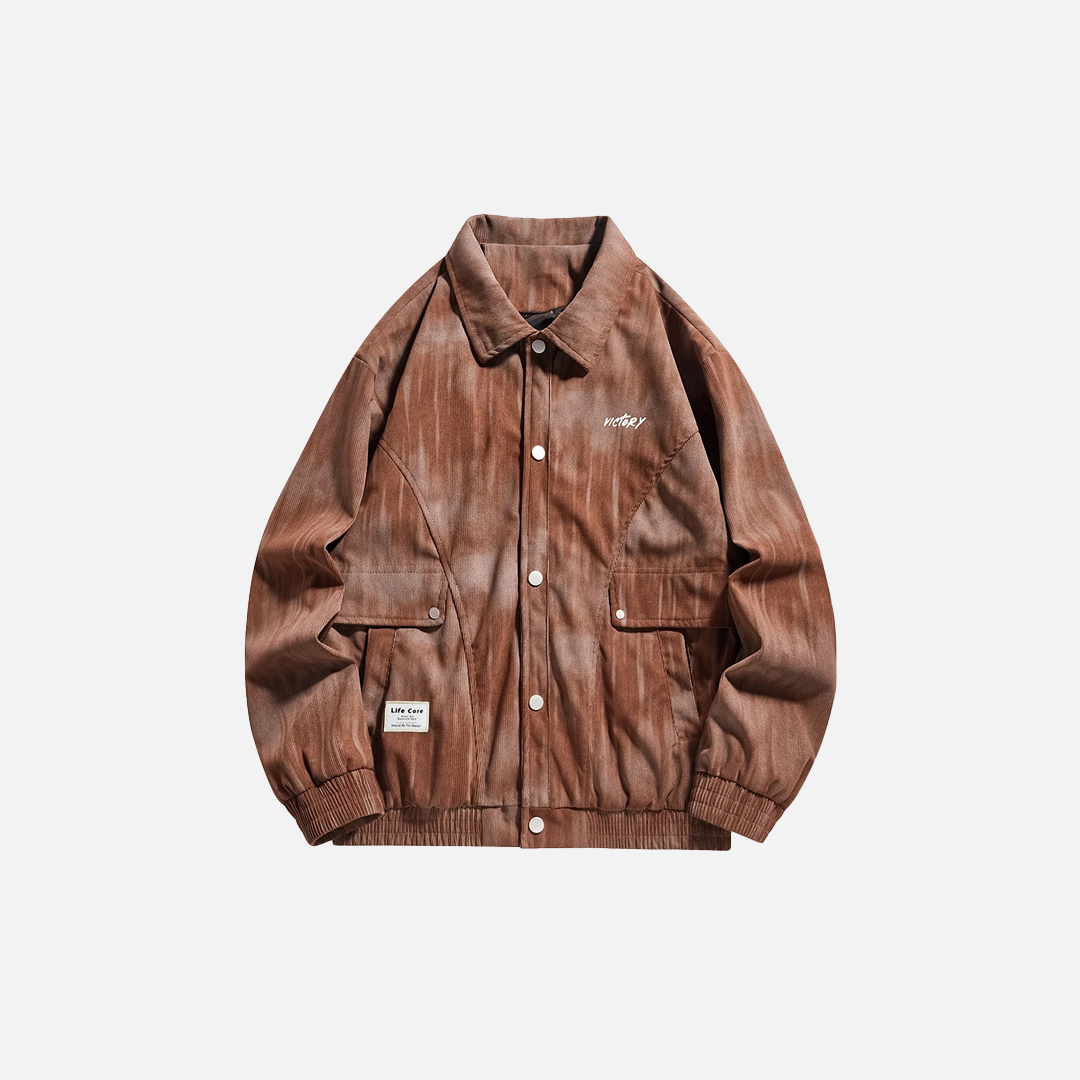 Versatile Korean Style Corduroy Jacket - Luxuryurbanwear
