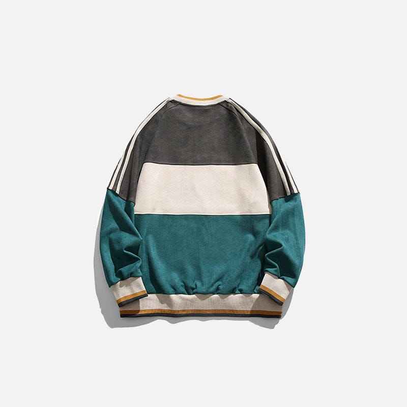 Sweat Loose Patchwork 9B4