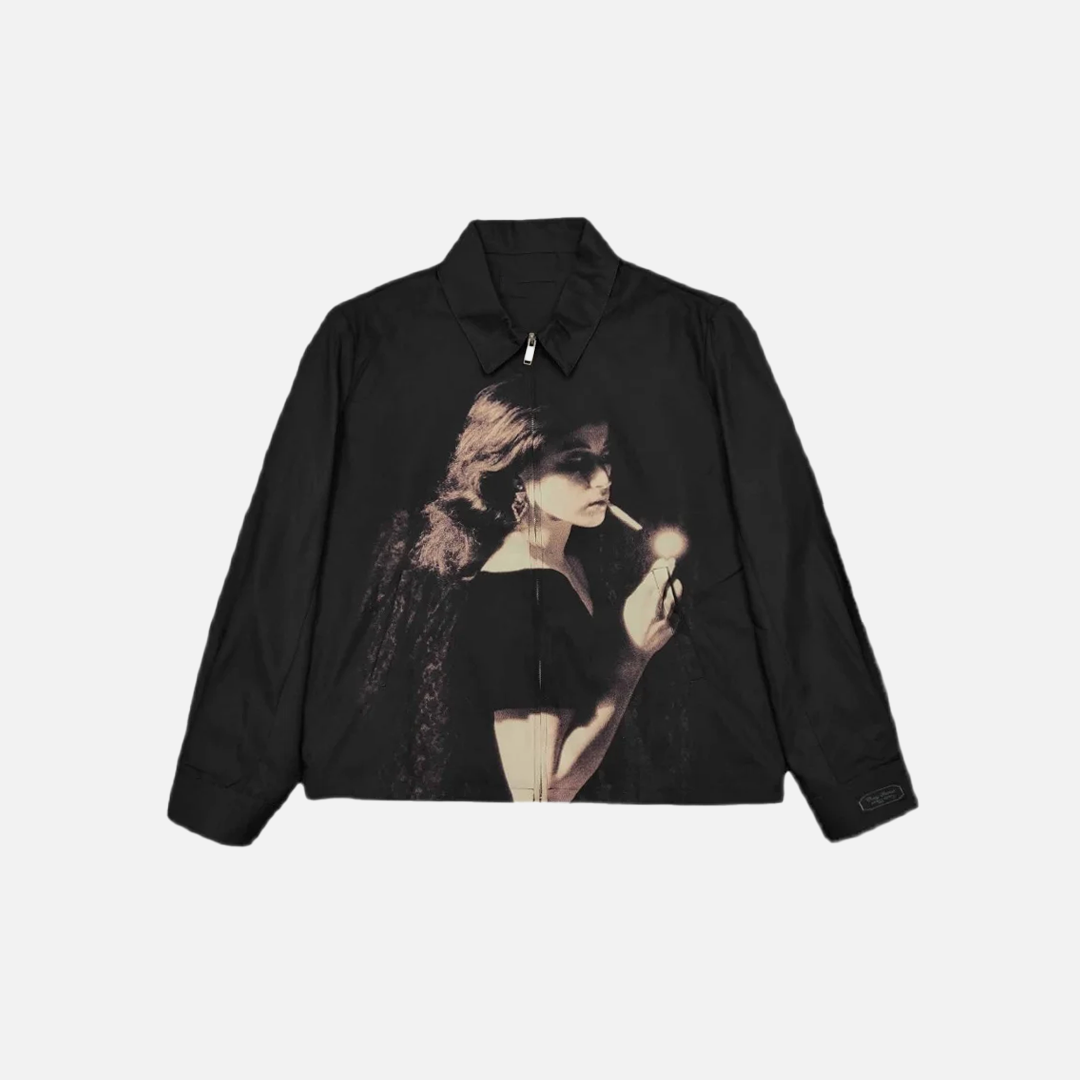 High Abstract Cindy Sherman Couple Baseball Jacket - Luxuryurbanwear
