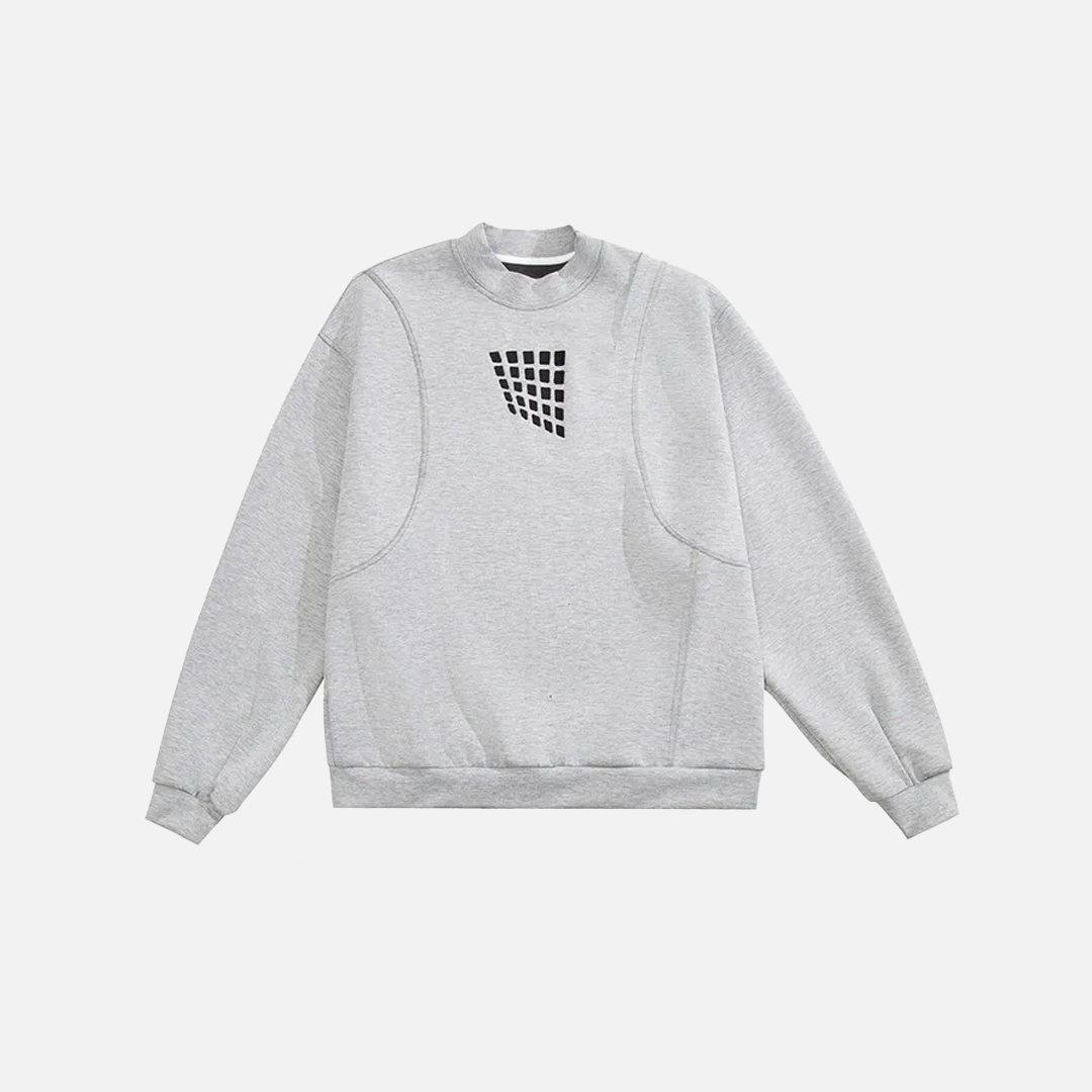 Spring Stylish Embroidered Round Neck Sweatshirt - Luxuryurbanwear