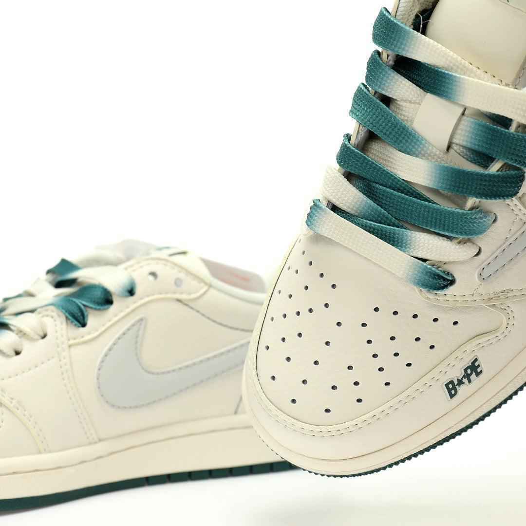 Custom BAPE x Travis Scott x Air Jordan 1 Low OG SneakerNational
