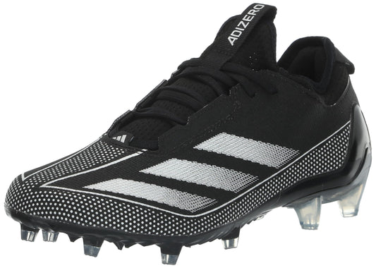 adidas Mens Adizero Electric.1 Football Sneaker Black/White/Black 8