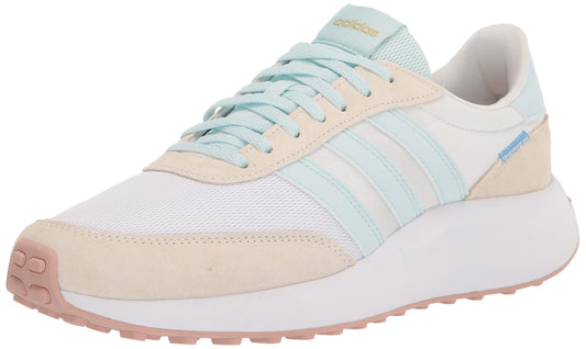 adidas Womens 70s Running Shoes FTWR White/Almost Blue/Off White 7.5