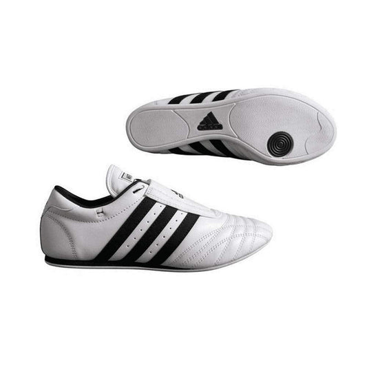 adidas SM II Shoes - White w/Black Stripes - 9