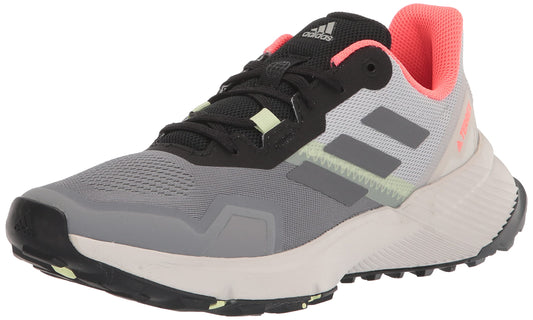 adidas Womens Terrex Soulstride Trail Running Shoes Grey/Grey/Turbo 7.5