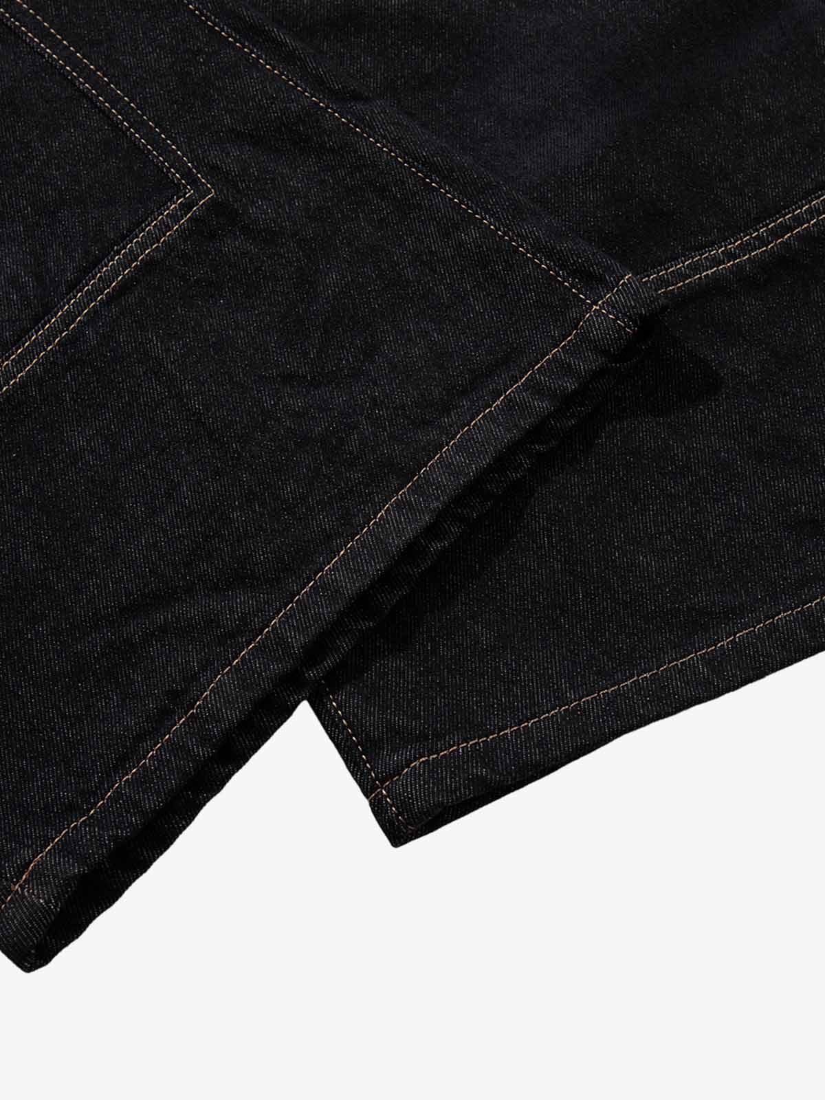 Dark Gothic Graphic Wide-Leg Jeans - Luxuryurbanwear