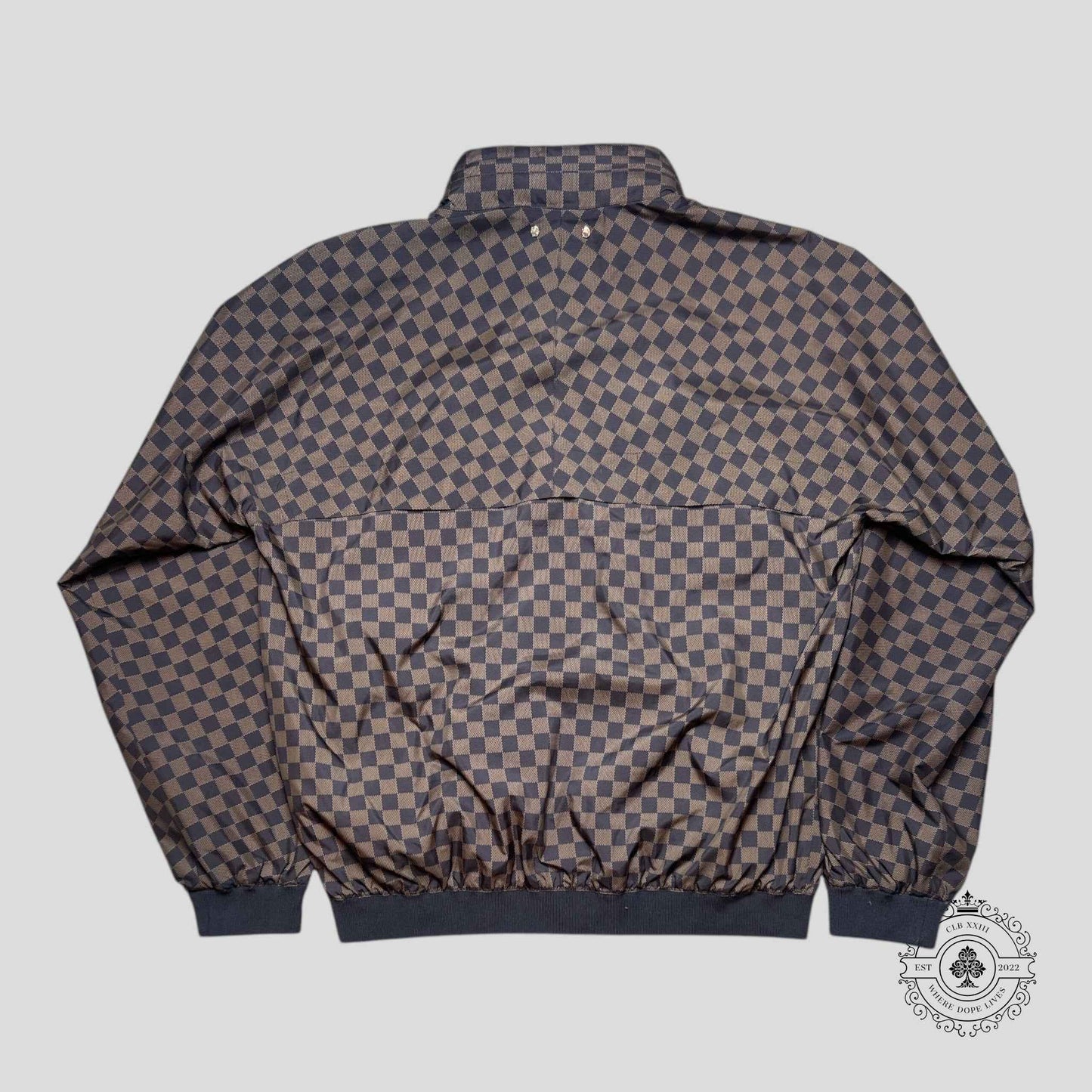 Louis Vuitton Reversible Checkered Damier Windbreaker in Brown