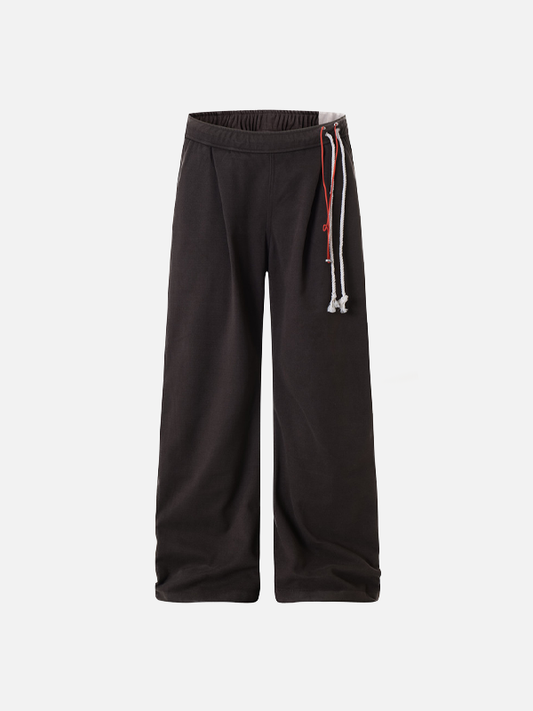 Trendy Casual Wide Leg Drawstring Sports Jogger - Luxuryurbanwear