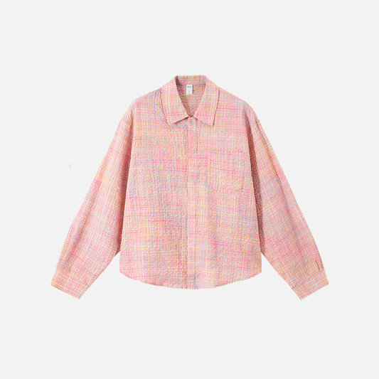 Stylish Plaid Button-Up Fall Casual Shirt - Luxuryurbanwear