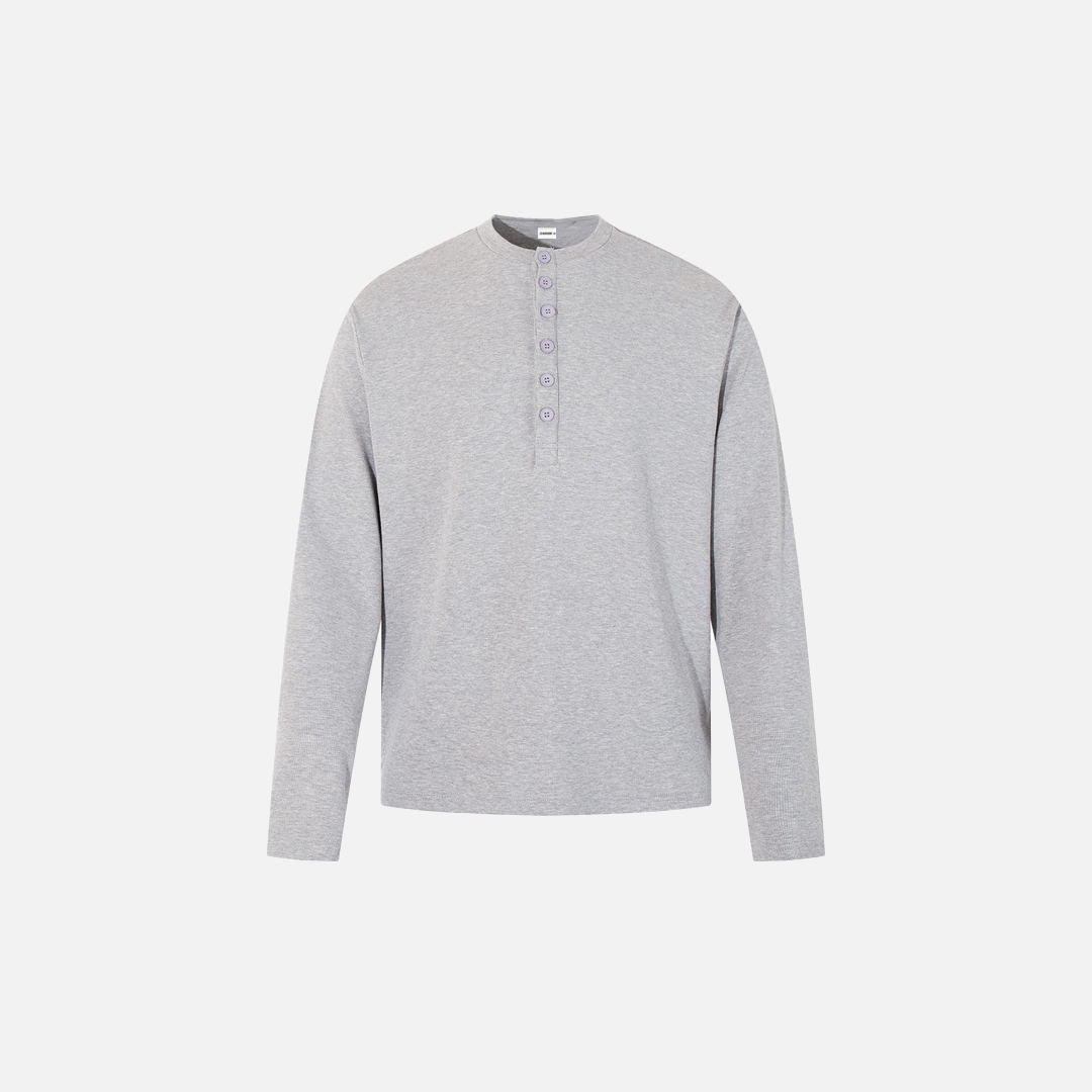 Streetwear Stylish Button-Up Long Sleeve T-Shirt - Luxuryurbanwear