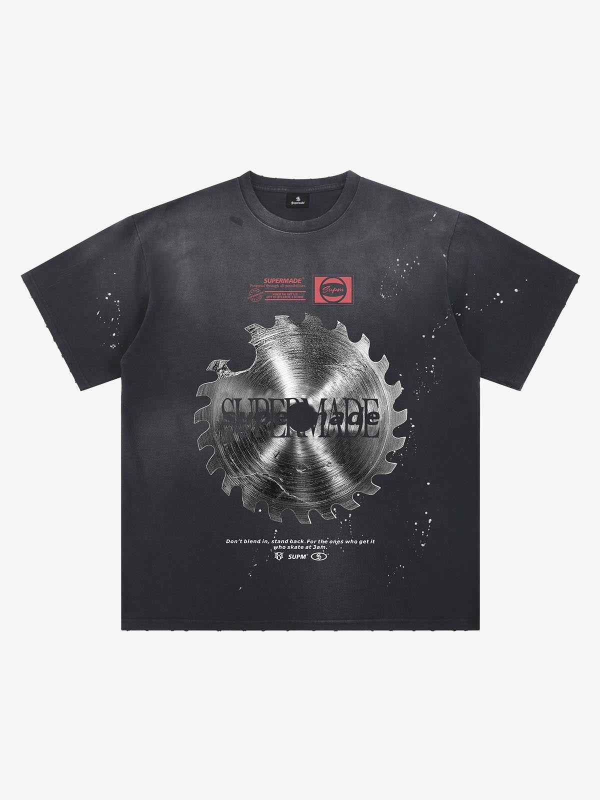 Industrial Saw Blade Graphic T-Shirt