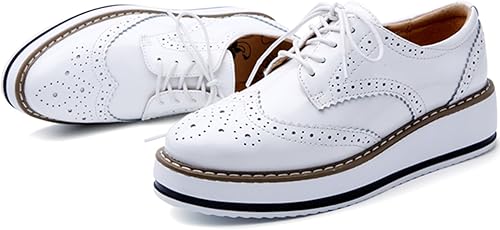 LUW Striped Platform Oxford Shoes Woman