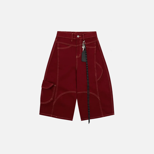 Summer Essential Streetwear Wide Leg Loose Denim Short - Luxuryurbanwear