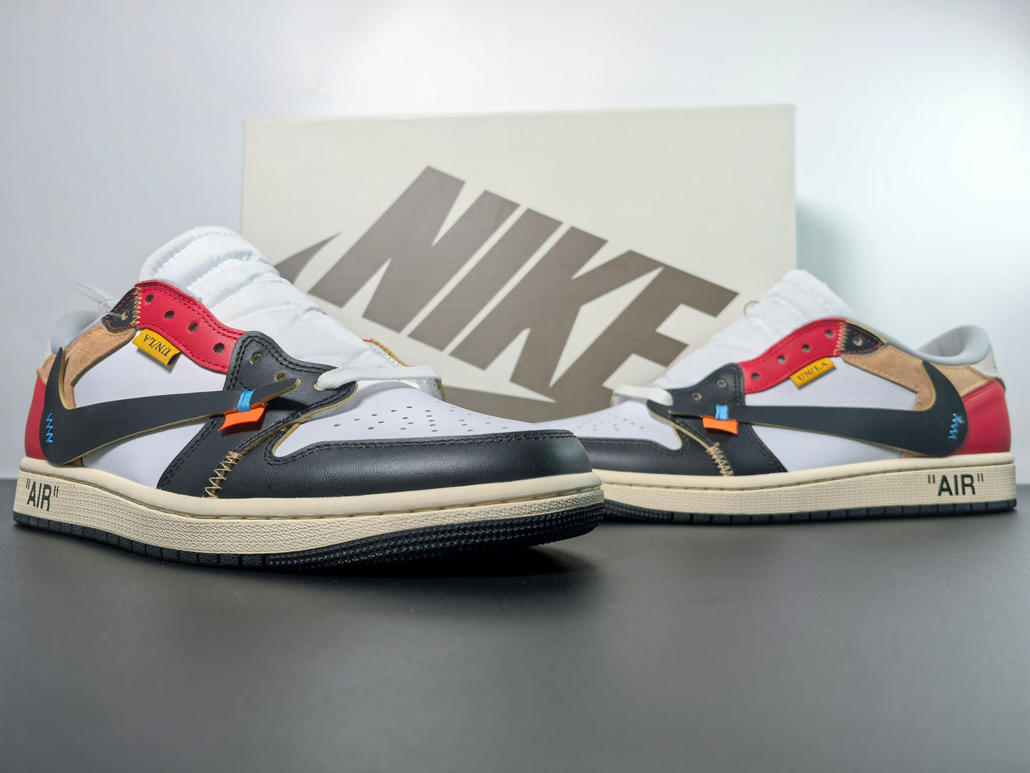 Custom Air Jordan 1 x OFF-White Sneakers - Unique Style and Comfort