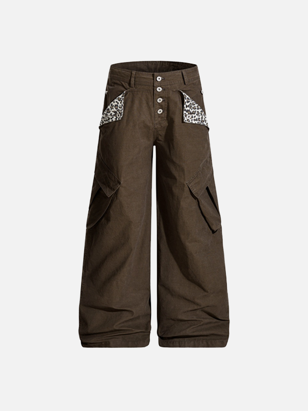High Street Vibe Hip Hop Wide Leg Cargo Pants - Luxuryurbanwear