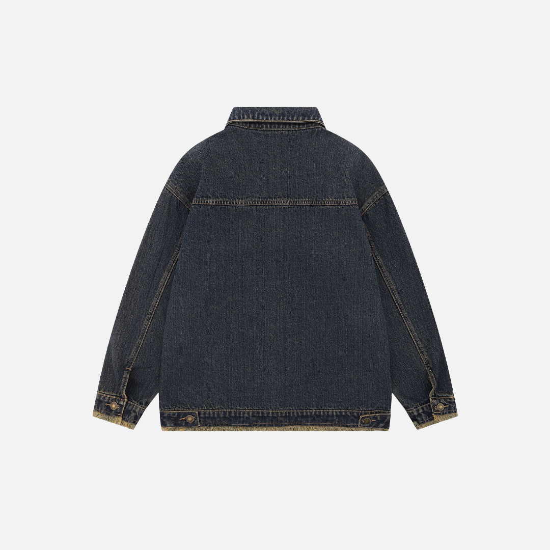 Autumn Y2K Vintage Distressed Denim Jacket - Luxuryurbanwear