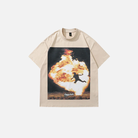 Graphic Printed Oversized Hip Hop Cotton T-Shirt - Luxuryurbanwear
