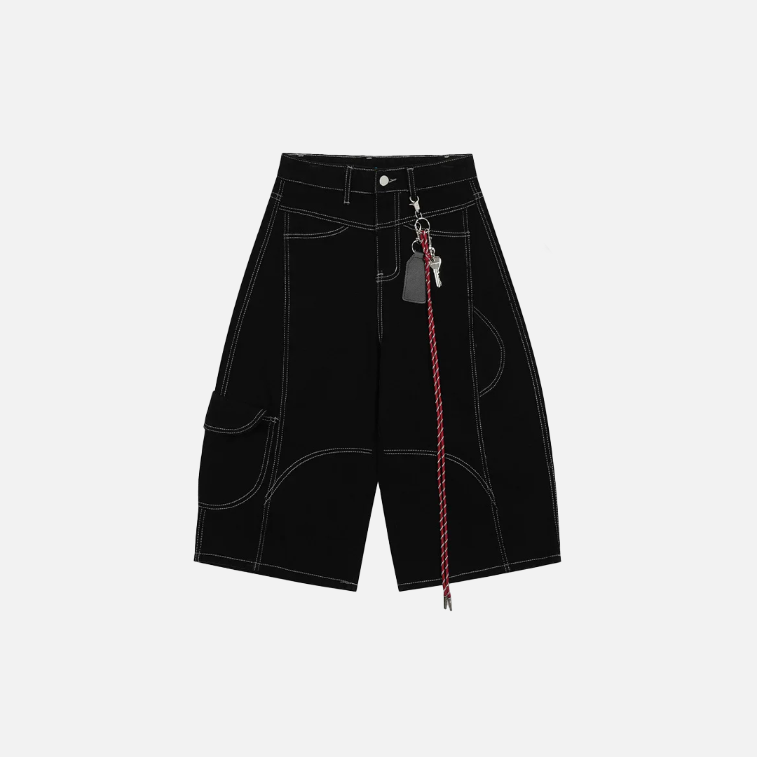 Summer Essential Streetwear Wide Leg Loose Denim Short - Luxuryurbanwear