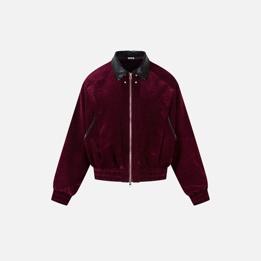 Streetwear Cool Stylish Faux Leather Collar Jacket - Luxuryurbanwear