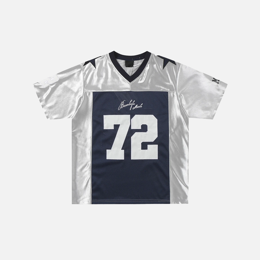 Streetwear Embroidered Star Patchwork Sport T-Shirt - Luxuryurbanwear