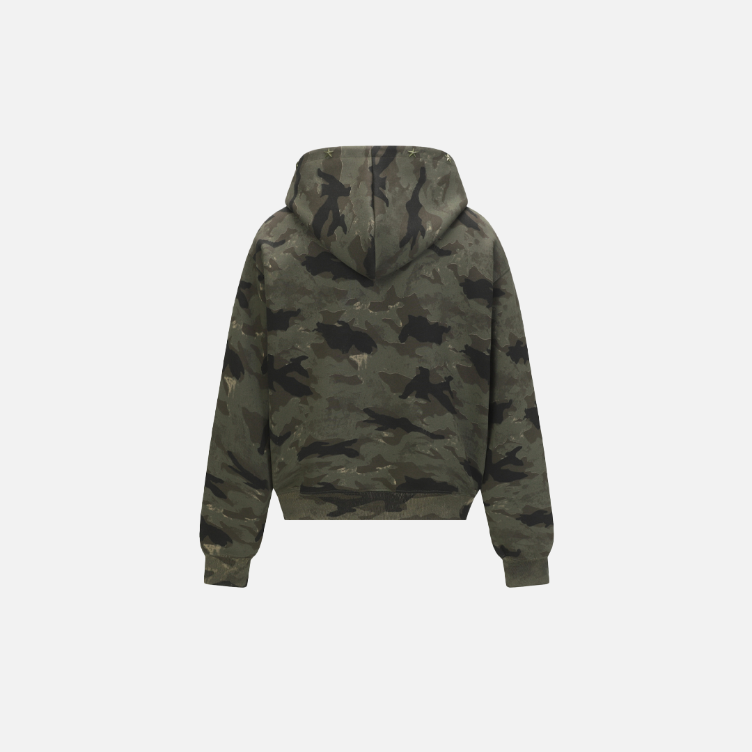 Men Streetwear Stylish Camo Hooded Sweatshirt - Luxuryurbanwear