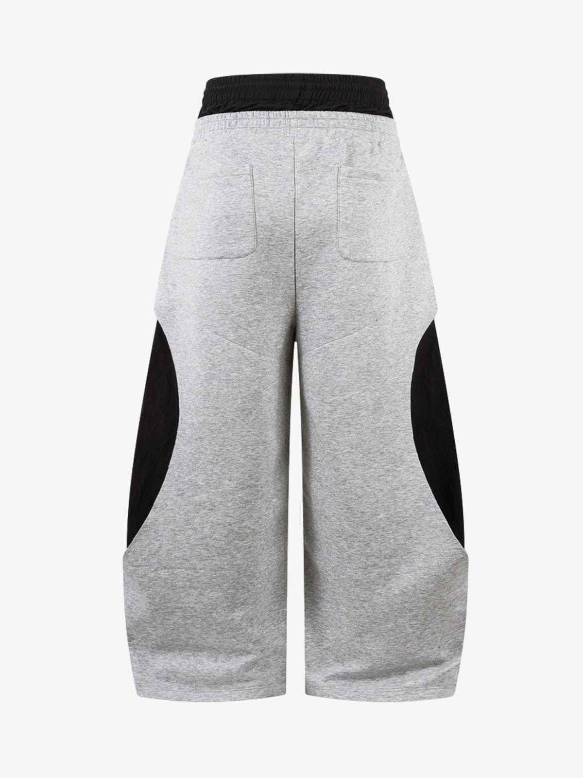 Side Stripe Panel Wide Leg Sweatpants