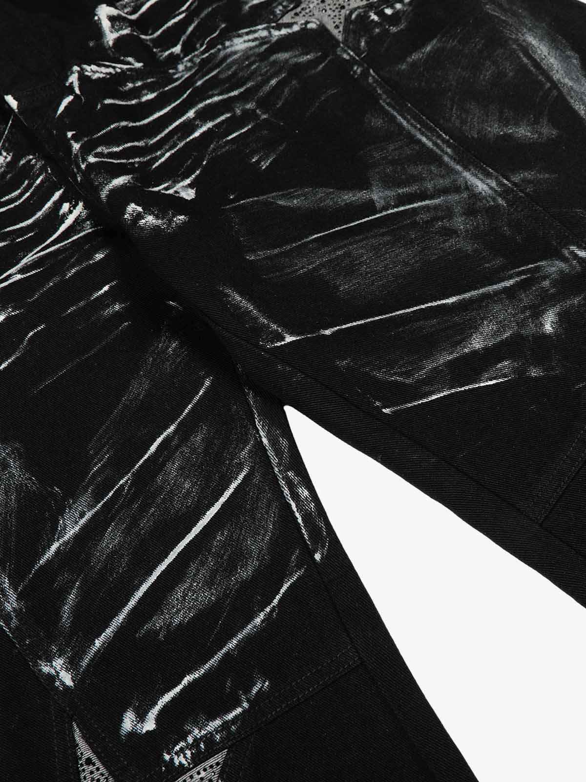 Street Star Painted Barrel Jeans