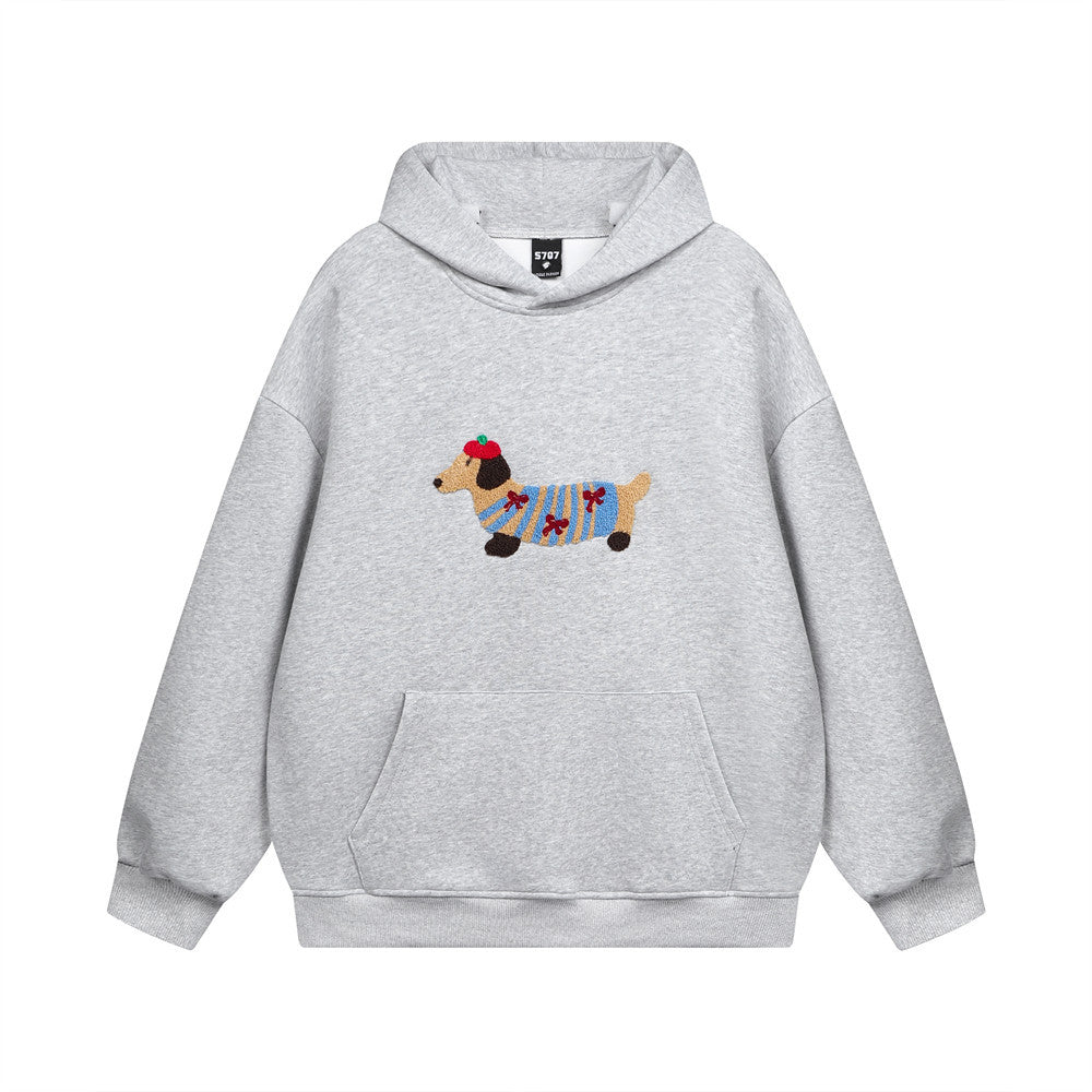 Cartoon Dachshund | Oversized Hoodie - Luxuryurbanwear
