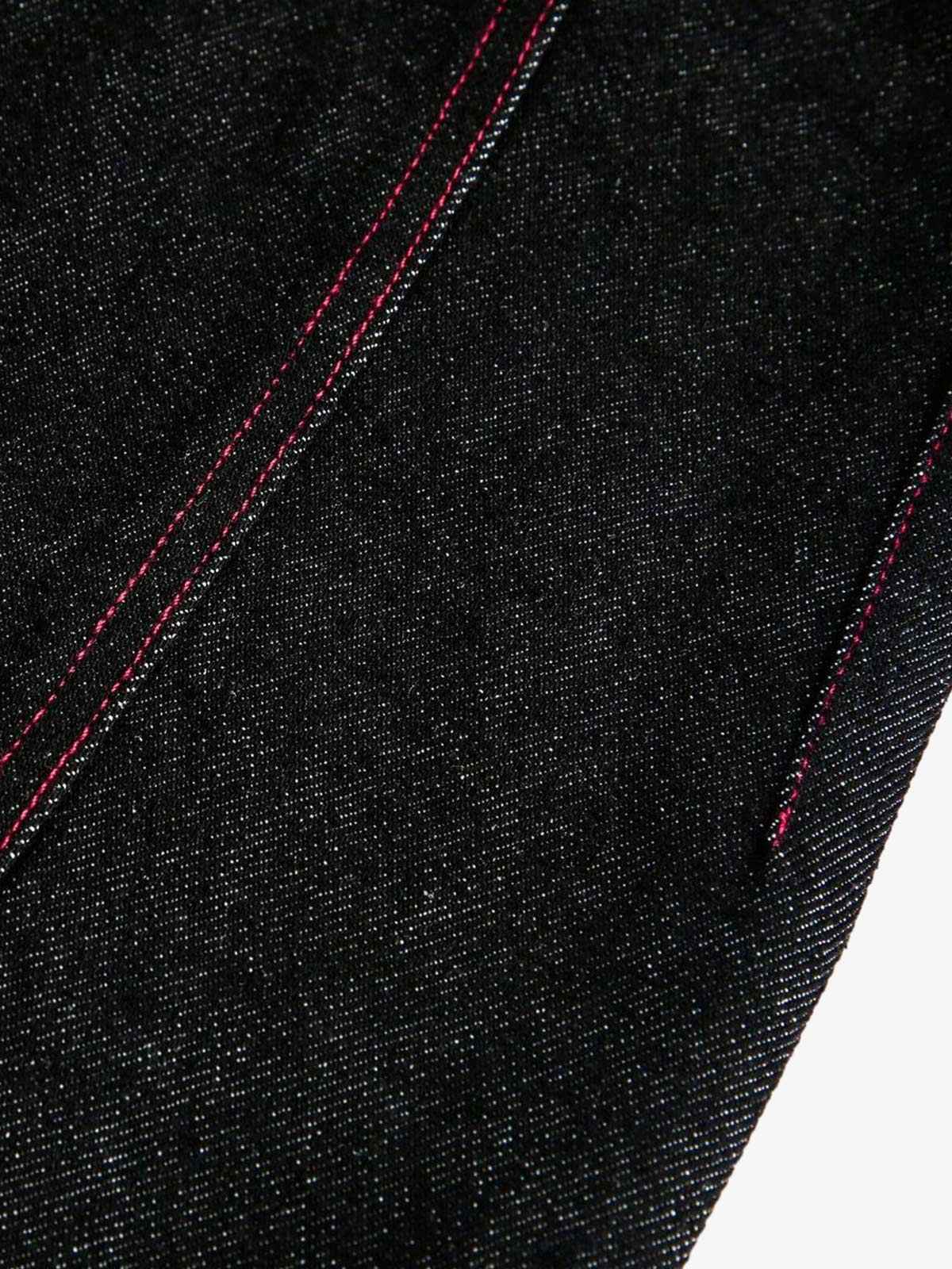 Street Culottes Red Stitching Barrel Jeans