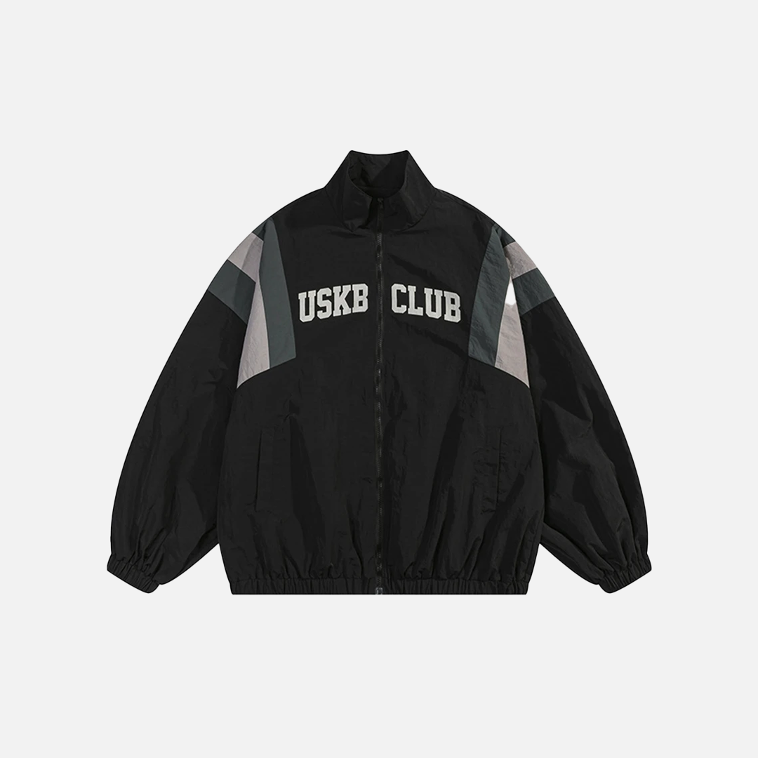 Fashionable Retro Patchwork Casual Windbreaker Jacket - Luxuryurbanwear